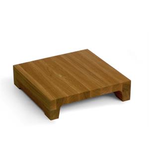 Buffetblokk S 325x325x80mm Eik Heltre - Næringsmiddelgodkjent 